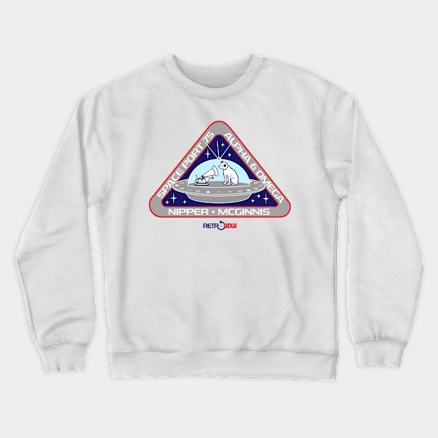 Space Dog Crewneck Sweatshirt by RetroWDW